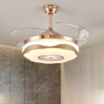 Smart Motor LED Ceiling Fan Light Chandelier with Remote Control