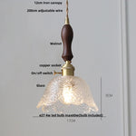 Clear Glass LED Pendant Bar Kitchen Nordic Copper Dining Room Suspension