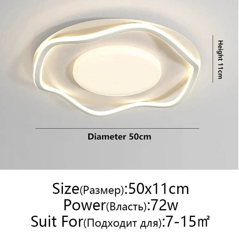 LED Chandelier: Minimalist Design for Bedroom, Dining Room, Living Room - Modern Ceiling Light
