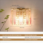 Luxe Crystal Glass Wall Lamp for Aisle, Living Room, Bedroom & Corridor Lighting