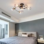 Nordic Glass Chandelier: Bedroom Dining Room Pendant Light Luminaires