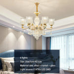 Crystal Luxury Chandelier for Home Living Room Dining Bedroom Villa Hall