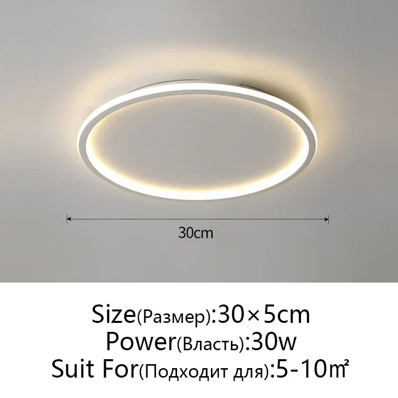 Dimmable LED Ceiling Light for Modern Nordic Home Living Room Lighting