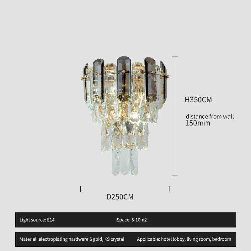 Luxury Crystal Chandelier for Living Room, Bedroom, and Restaurant