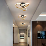 Twisted Acrylic LED Ceiling Chandelier for Modern Home Decor & Lighting
