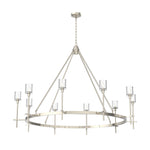 Oni Chandelier, 1-Light, Oxidized Gold, Frosted Glass Shade, 148"H (C83457OG 305XTVD)