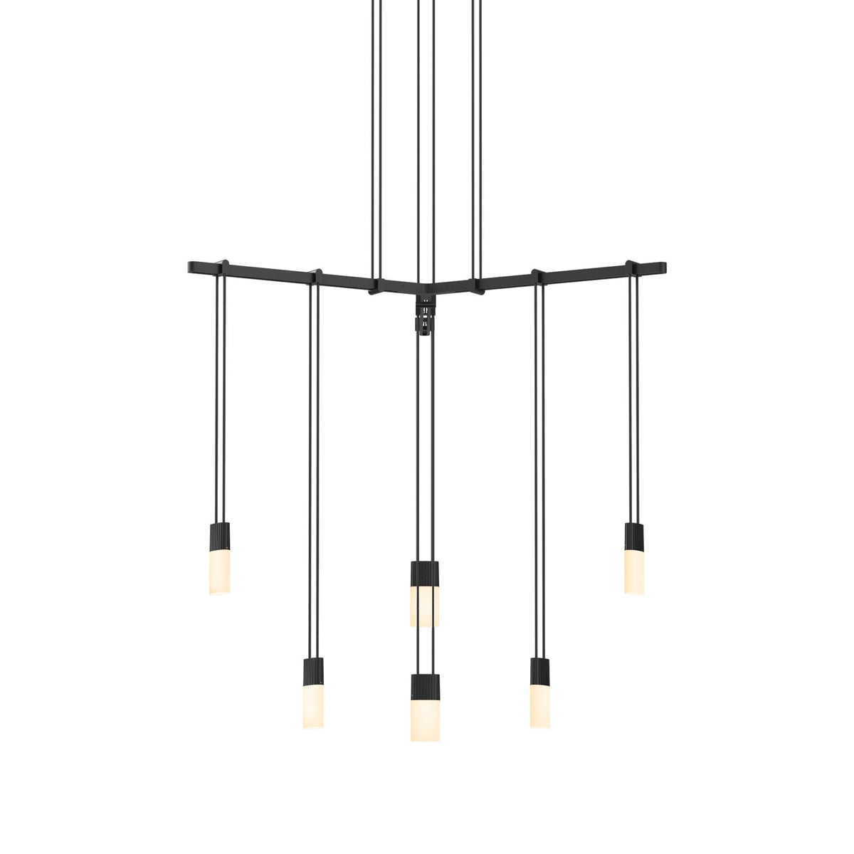 Sonneman Robert Sonneman Suspenders 24 Inch 6 Light Led Chandelier Cp441100