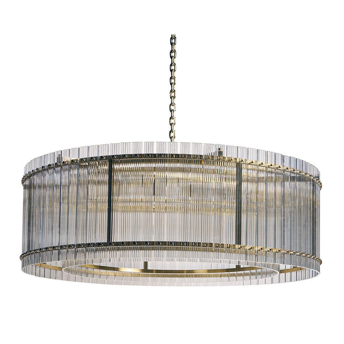 Sunpan Kore Chandelier - Large - Brass - Clear