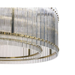 Sunpan Kore Chandelier - Large - Brass - Clear