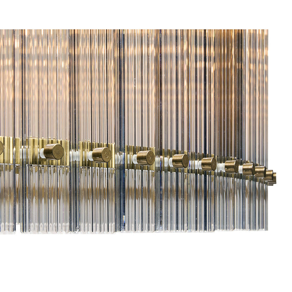 Sunpan Kore Chandelier - Large - Brass - Clear