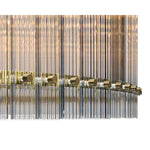 Sunpan Kore Chandelier - Large - Brass - Clear