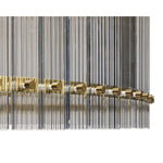 Sunpan Kore Chandelier - Large - Brass - Clear