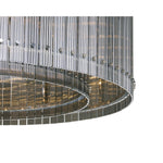 Sunpan Kore Chandelier - Large - Nickel - Smoke Grey