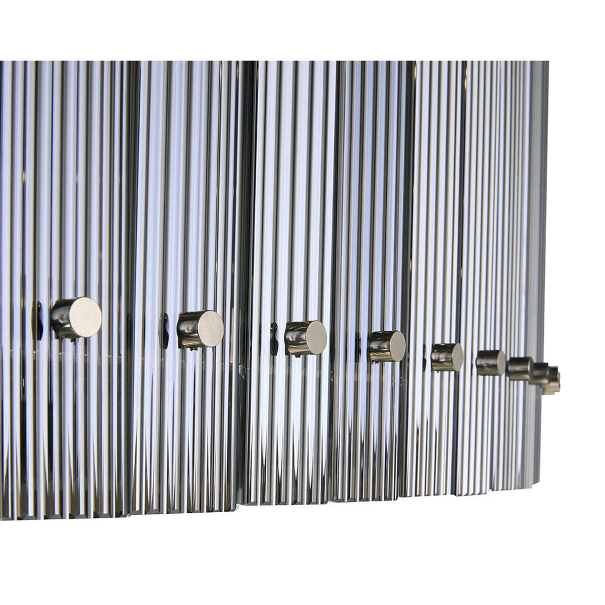 Sunpan Kore Chandelier - Large - Nickel - Smoke Grey