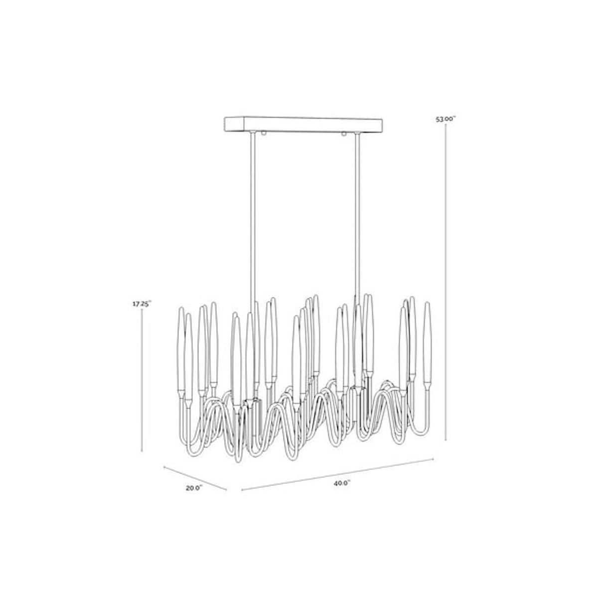 Sunpan Hestia Chandelier - Small