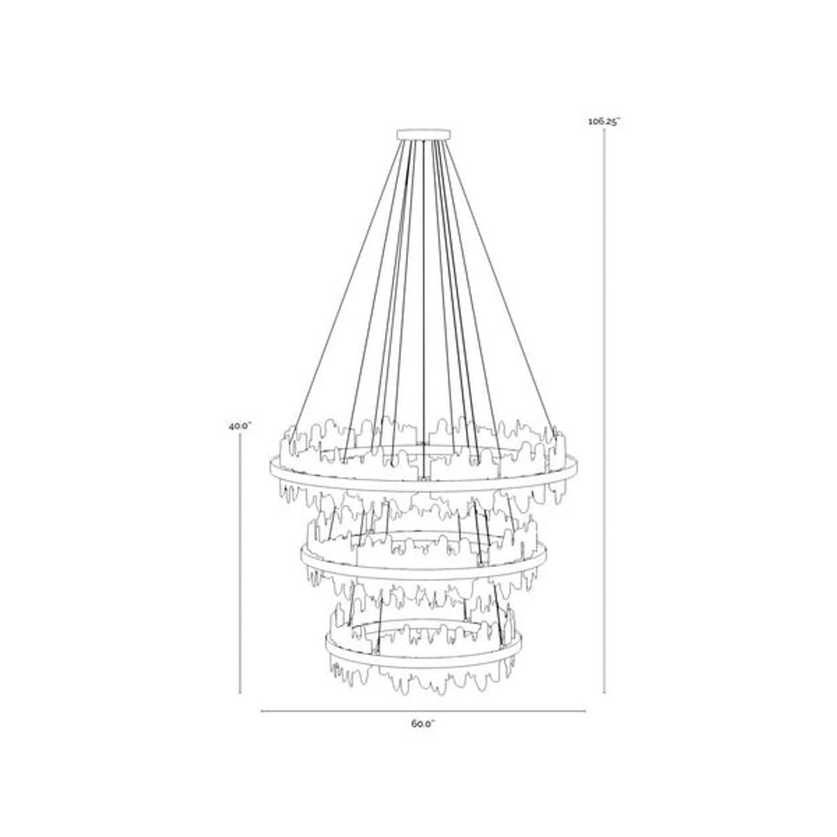 Sunpan Icarus Chandelier - Large