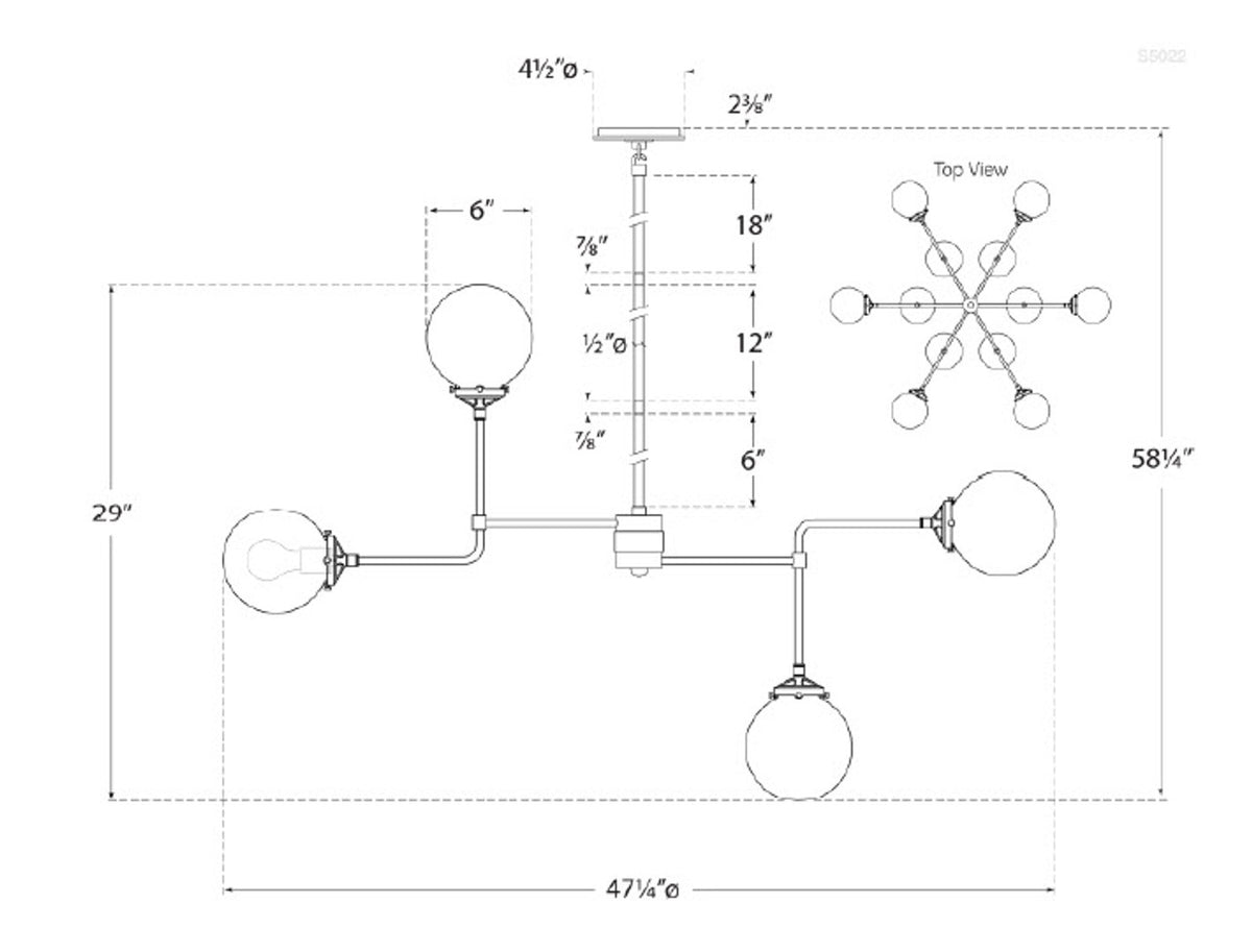 Bistro Medium Chandelier