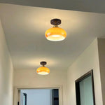 LED Ceiling Lamp Japanese Style Glass Modern Living Room Lighting