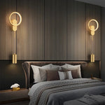 Modern Nordic LED Wall Sconce for Bedroom Decor - Black/Gold Wall Lamp