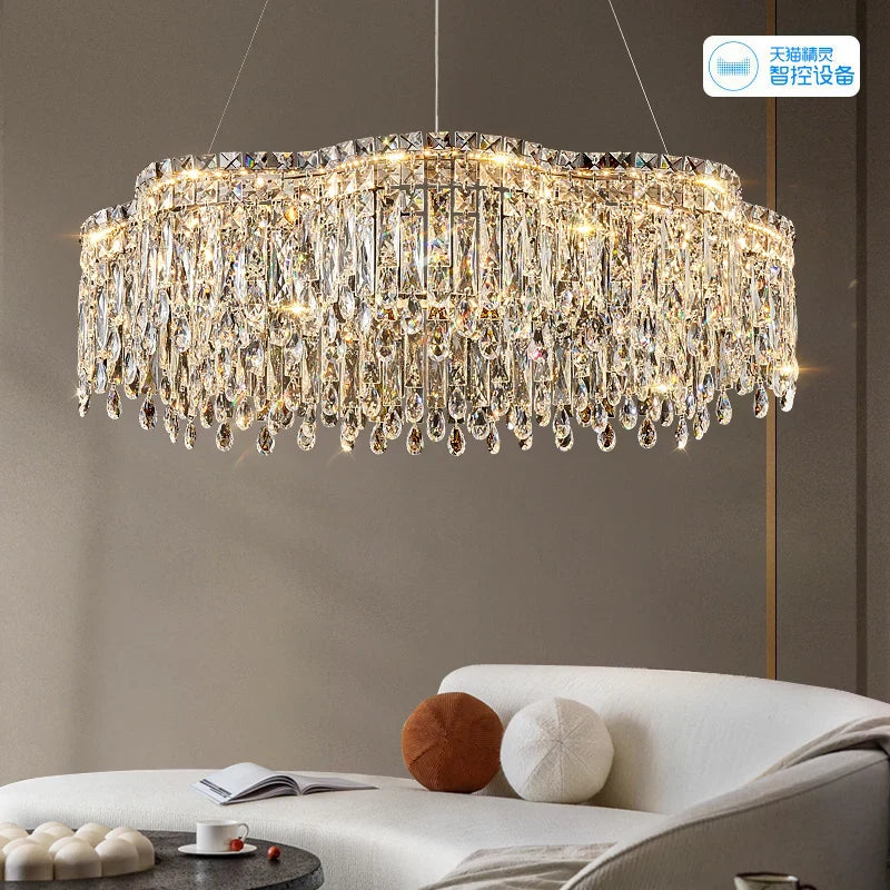 Crystal Chandelier Modern Luxury Light for Living Room, Dining, Bedroom - 2024 New