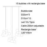 Nordic Mickey LED Glass Ball Pendant Light for Home Decor and Kitchen Lighting