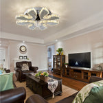 Crystal Luxury Ceiling Fan with LED Lamp Chandelier Smart Home Decor Fixtures