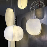 Silk Chandelier: Nordic Wabi Sabi LED Pendant Light for Home, Bar, and Dining Room