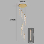 Nordic Home Decoration Stair Chandelier Living Room Dining Ceiling Light