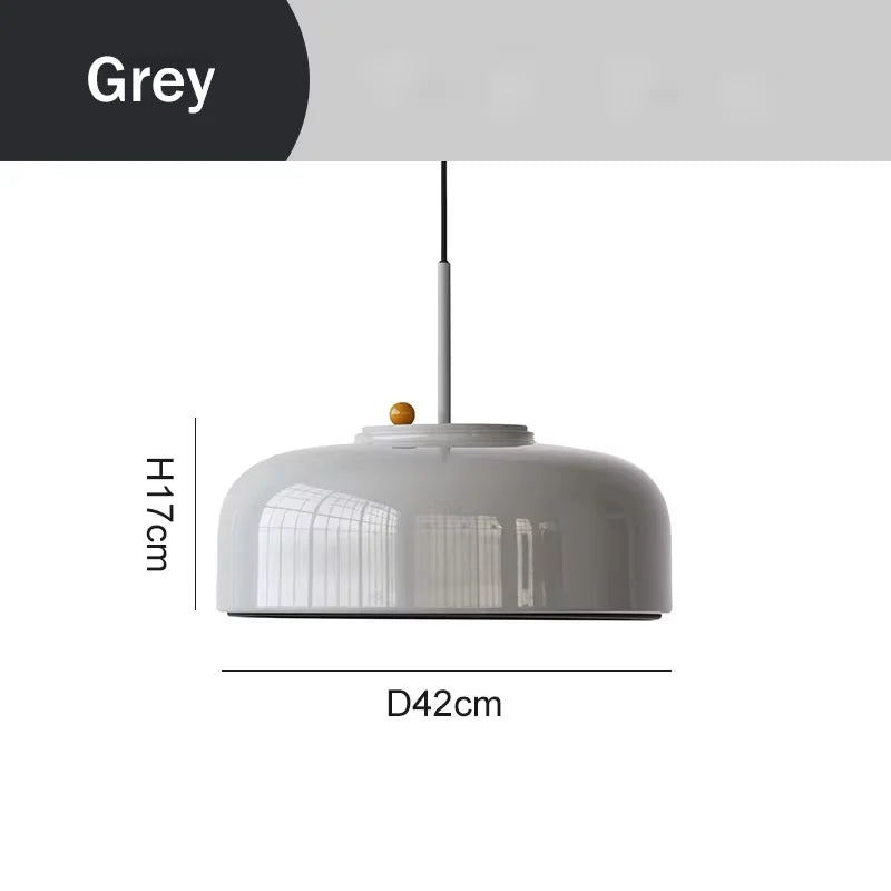Seated Podgy Pendant Lamps: Nordic Yellow Minimalist Unique Lighting for Dining Room