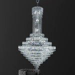 Crystal Chandelier: Luxury Modern Staircase & Living Room, Hotel & Villa Lighting