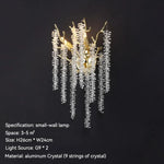 Crystal Metal Chandelier: Elegant Luxury Hanging Lamp for Home Hotel Decor