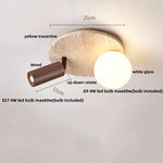Yellow Cave Stone LED Ceiling Light: Vintage Loft Kitchen Living Room Lamp