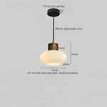 White Glass LED Pendant Lights for Modern Minimalist Decoration