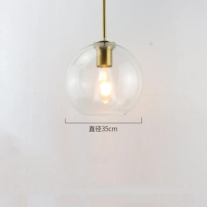 Glass Ball LED Pendant Lights for Chic Home Decor and Lighting