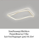 Golden LED Ceiling Chandelier: Modern Simplicity for Living, Dining, and Bedrooms
