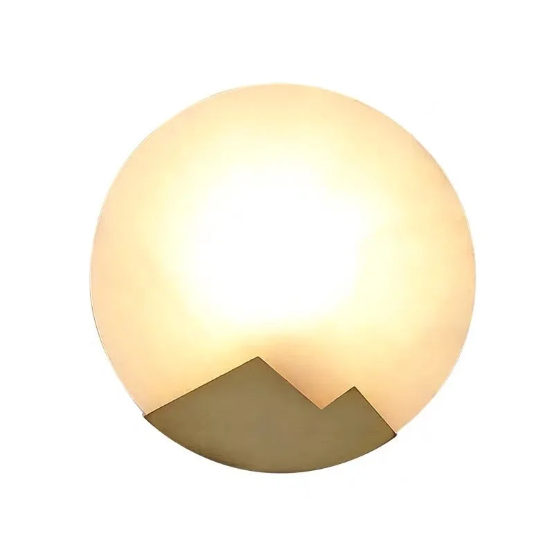 Nordic Copper Marble Wall Lamp: Minimalist, Creative, and Elegant for Bedroom, Living Room