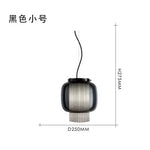 Manila Glass Lantern Pendant Light for Kitchen Living Room Bedroom Retro Decor