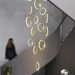Nordic Stair Chandelier Living Room Dining Pendant Lights Ceiling Indoor Lighting