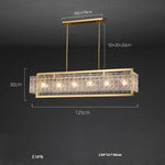Copper Glass Pendant Light for Living Room & Foyer