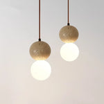 Travertine Stone Pendant Chandelier for Bedroom and Dining Room