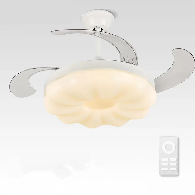 Full Spectrum LED Ceiling Fan Light Frequency Conversion, Ideal for Children's Bedroom