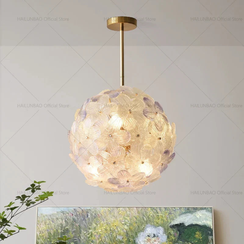 Sweet Cherry Petals Chandelier Study Lamps