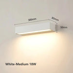 Outdoor Waterproof LED Wall Lights for Balcony Patio Garden Porch, Aluminum, 12W 18W 30W