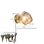 Grey Glass LED Wall Lamp for Home Decor and Lighting