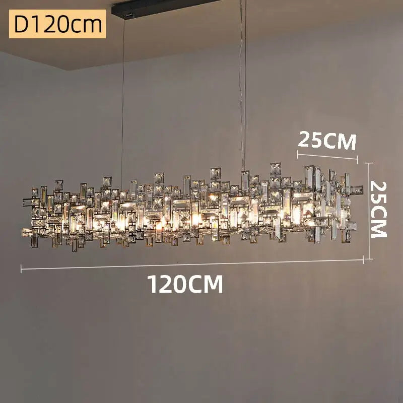 Modern Crystal Chandelier: Elegant Lighting Fixtures for Living, Dining, and Bedroom