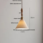 Wood Ash LED Pendant Light - Adjustable Nordic Modern Hanging Lamp