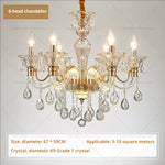 European Crystal Chandelier: Simple Fashion for Living, Dining, Bedroom & Villa