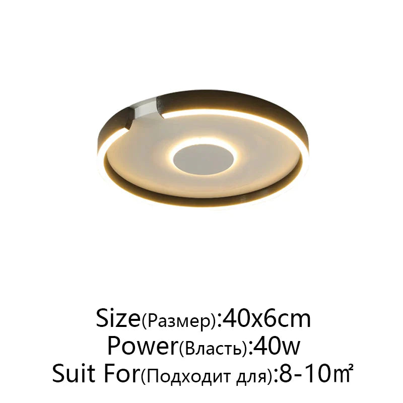 RoseGold LED Ceiling Light for Home Living Room Bedroom Dining Room