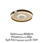 RoseGold LED Ceiling Light for Home Living Room Bedroom Dining Room