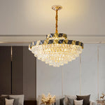 Modern Crystal Chandelier for Living Room Dining Bedroom LED Lighting